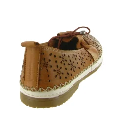 mocassins - Décontracté - femme - Cuir - Marron - Madory