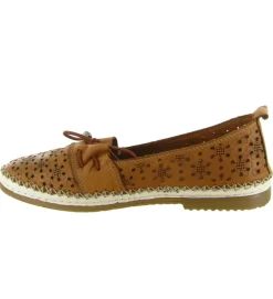 mocassins - Décontracté - femme - Cuir - Marron - Madory