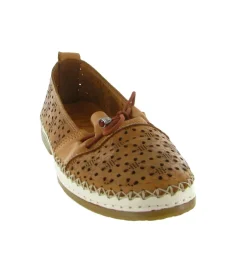 mocassins - Décontracté - femme - Cuir - Marron - Madory