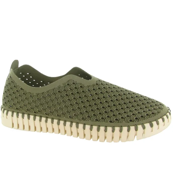 mocassins - Décontracté - femme - Nylon - Kaki - Ilse jacobsen