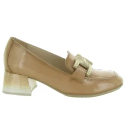 mocassins - Elégant - femme - Cuir - Beige - Hispanitas