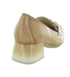 mocassins - Elégant - femme - Cuir - Beige - Hispanitas
