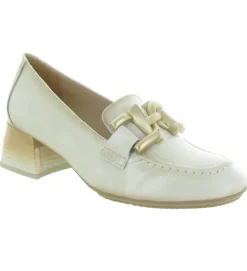 mocassins - Elégant - femme - Cuir - Beige - Hispanitas