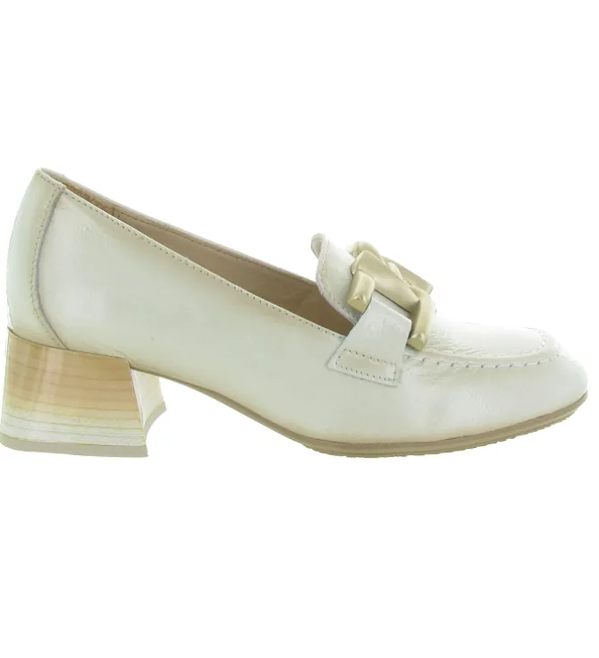 mocassins - Elégant - femme - Cuir - Beige - Hispanitas