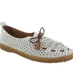 mocassins - Elégant - femme - Cuir - Blanc - Madory