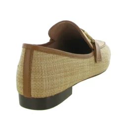 mocassins - Elégant - femme - Cuir - Beige - Bibi lou