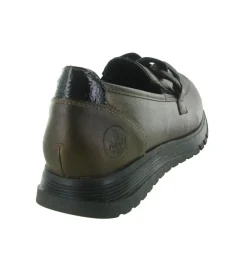 mocassins - Elégant - femme - Cuir - Bronze - Rieker