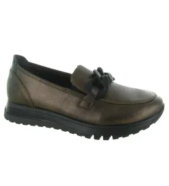 mocassins - Elégant - femme - Cuir - Bronze - Rieker