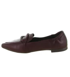 mocassins - Elégant - femme - Cuir - Bordeaux - La vitrina