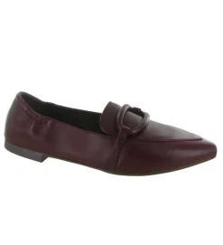 mocassins - Elégant - femme - Cuir - Bordeaux - La vitrina
