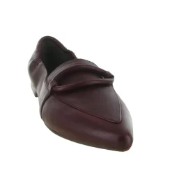 mocassins - Elégant - femme - Cuir - Bordeaux - La vitrina