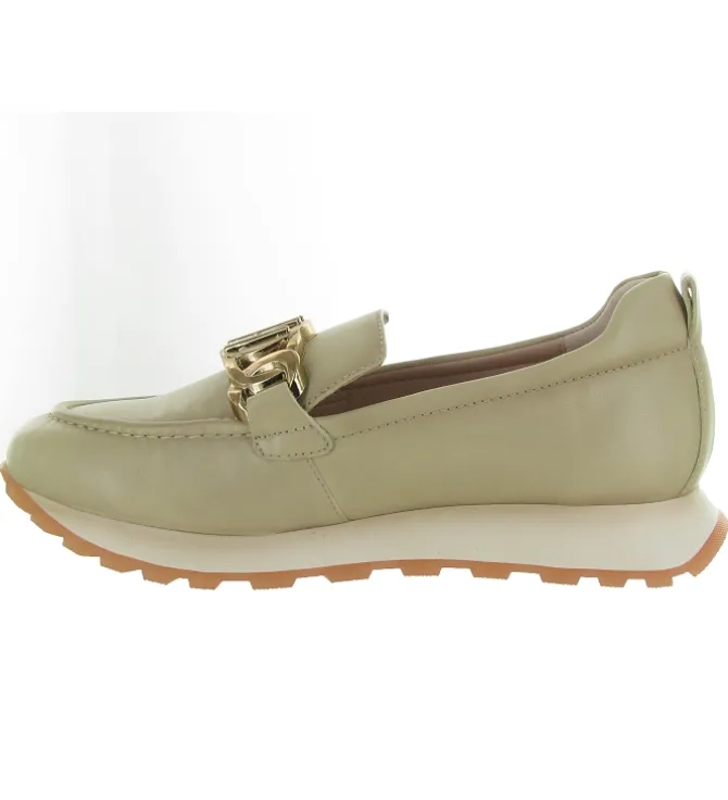 mocassins - Elégant - femme - Cuir - Beige - Hispanitas