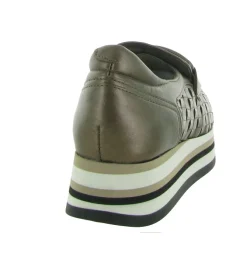 mocassins - Elégant - femme - Cuir - Bronze - Softwaves