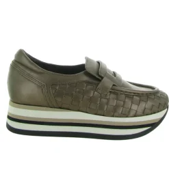 mocassins - Elégant - femme - Cuir - Bronze - Softwaves
