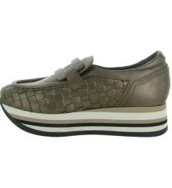 mocassins - Elégant - femme - Cuir - Bronze - Softwaves