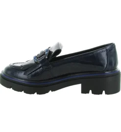 mocassins - Elégant - femme - Cuir - Bleu Marine - Regarde le ciel...