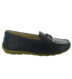 mocassins - Elégant - femme - Cuir - Bleu Marine - Ara