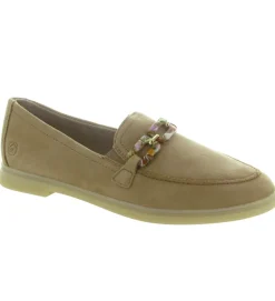 mocassins - Elégant - femme - Cuir - Beige - Remonte