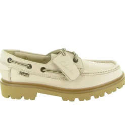 mocassins - Elégant - femme - Cuir - Crème - Clarks