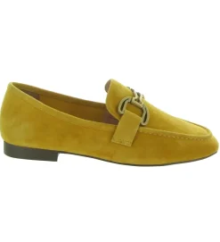 mocassins - Elégant - femme - Cuir - Jaune - Bibi lou