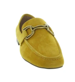 mocassins - Elégant - femme - Cuir - Jaune - Bibi lou