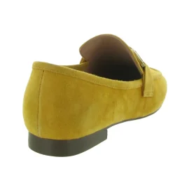 mocassins - Elégant - femme - Cuir - Jaune - Bibi lou