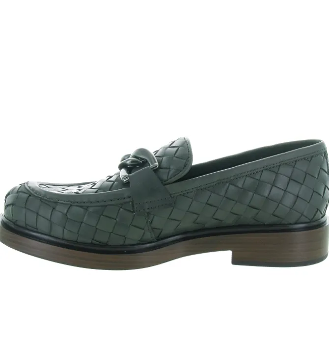 mocassins - Elégant - femme - Cuir - Kaki - Pons quintana