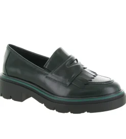 mocassins - Elégant - femme - Cuir - Kaki - Regarde le ciel...