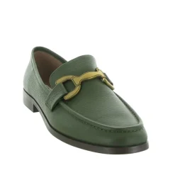 mocassins - Elégant - femme - Cuir - Kaki - Bibi lou