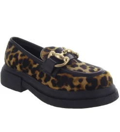 mocassins - Elégant - femme - Cuir - Léopard - Semerdjian
