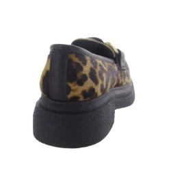 mocassins - Elégant - femme - Cuir - Léopard - Semerdjian