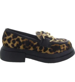 mocassins - Elégant - femme - Cuir - Léopard - Semerdjian