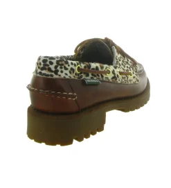 mocassins - Elégant - femme - Cuir - Léopard - Sebago