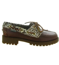 mocassins - Elégant - femme - Cuir - Léopard - Sebago