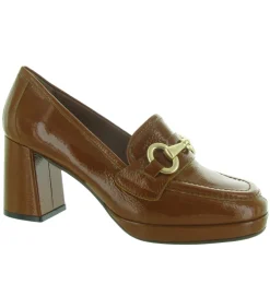 mocassins - Elégant - femme - Cuir - Marron - Julie dee