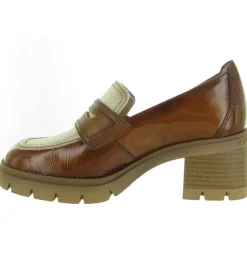 mocassins - Elégant - femme - Cuir - Marron - Hispanitas