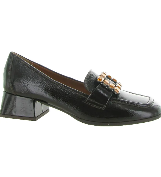 mocassins - Elégant - femme - Cuir - Marron - Julie dee