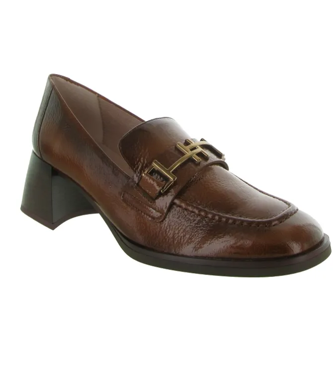 mocassins - Elégant - femme - Cuir - Marron - Hispanitas