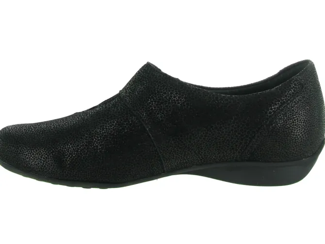 mocassins - Elégant - femme - Cuir - Noir - Mephisto