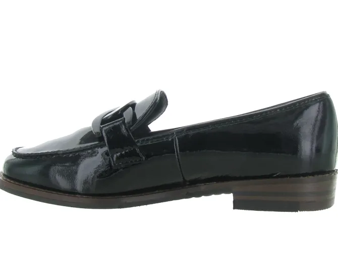 mocassins - Elégant - femme - Cuir - Noir - Ara