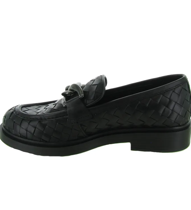 mocassins - Elégant - femme - Cuir - Noir - Pons quintana