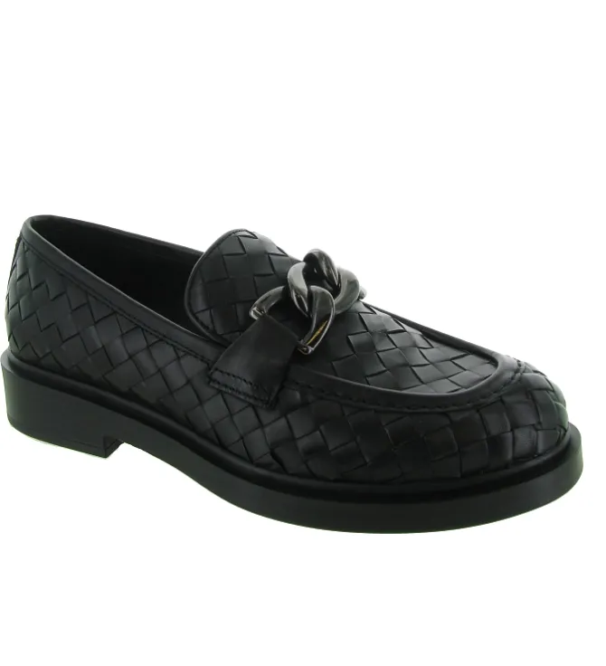 mocassins - Elégant - femme - Cuir - Noir - Pons quintana