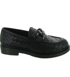mocassins - Elégant - femme - Cuir - Noir - Pons quintana