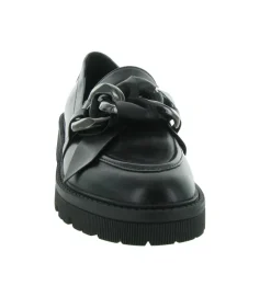 mocassins - Elégant - femme - Cuir - Noir - Regarde le ciel...