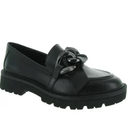 mocassins - Elégant - femme - Cuir - Noir - Regarde le ciel...