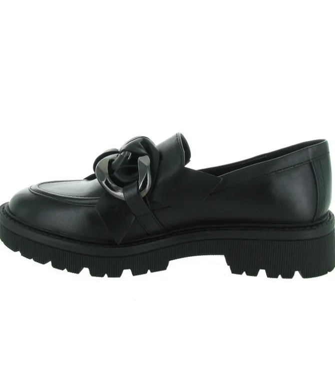 mocassins - Elégant - femme - Cuir - Noir - Regarde le ciel...