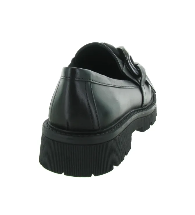 mocassins - Elégant - femme - Cuir - Noir - Regarde le ciel...