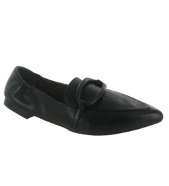 mocassins - Elégant - femme - Cuir - Noir - La vitrina