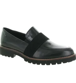 mocassins - Elégant - femme - Cuir - Noir - Regarde le ciel...
