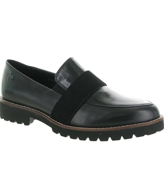 mocassins - Elégant - femme - Cuir - Noir - Regarde le ciel...